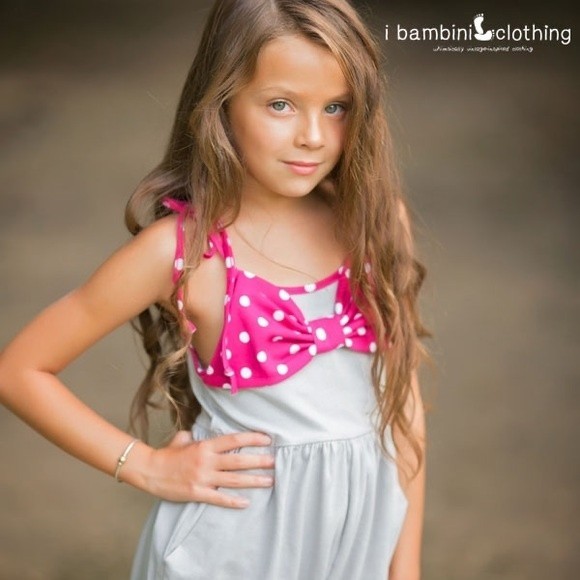 NWOT Small Indie Shop 100% Soft Cotton Tank Romper Girls Size 6 Comfy Bright - Picture 3 of 7